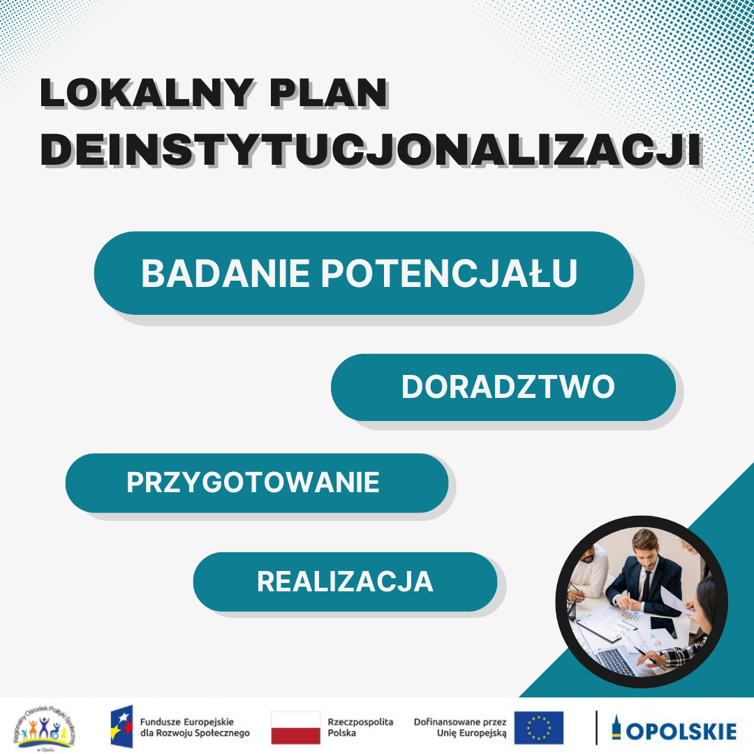 Wsparcie w tworzeniu Lokalnych Planów Deinstytucjonalizacji-  skierowane do gmin i powiatów z terenu województwa opolskiego